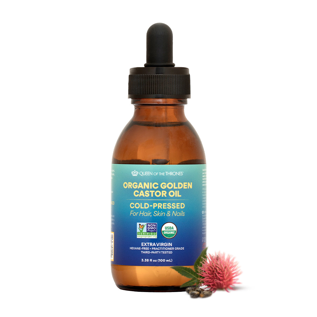 Aceite de Ricino Orgánico 16.9oz 100% Puro, Libre de Hexano, Extra-Virgen