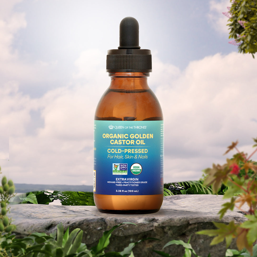 Aceite de Ricino Orgánico 16.9oz 100% Puro, Libre de Hexano, Extra-Virgen