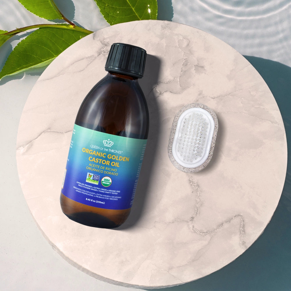 Aceite de Ricino Orgánico 16.9oz 100% Puro, Libre de Hexano, Extra-Virgen