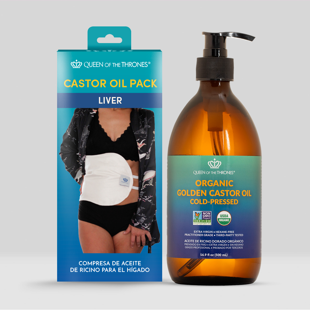 Self-Care I Liver Castor Oil Pack Kit | Queen of the Thrones®