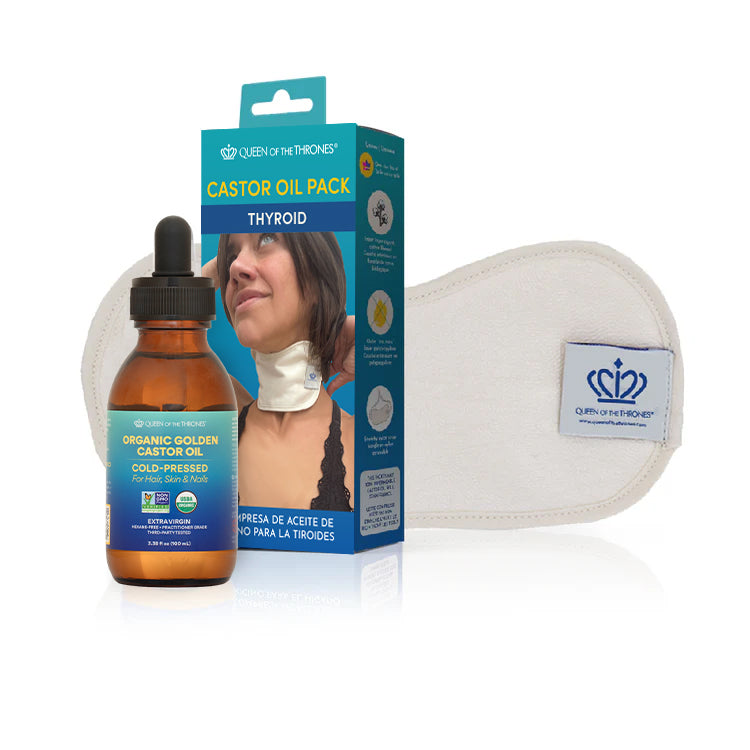 Castor Oil Pack Bundle for Thyroid