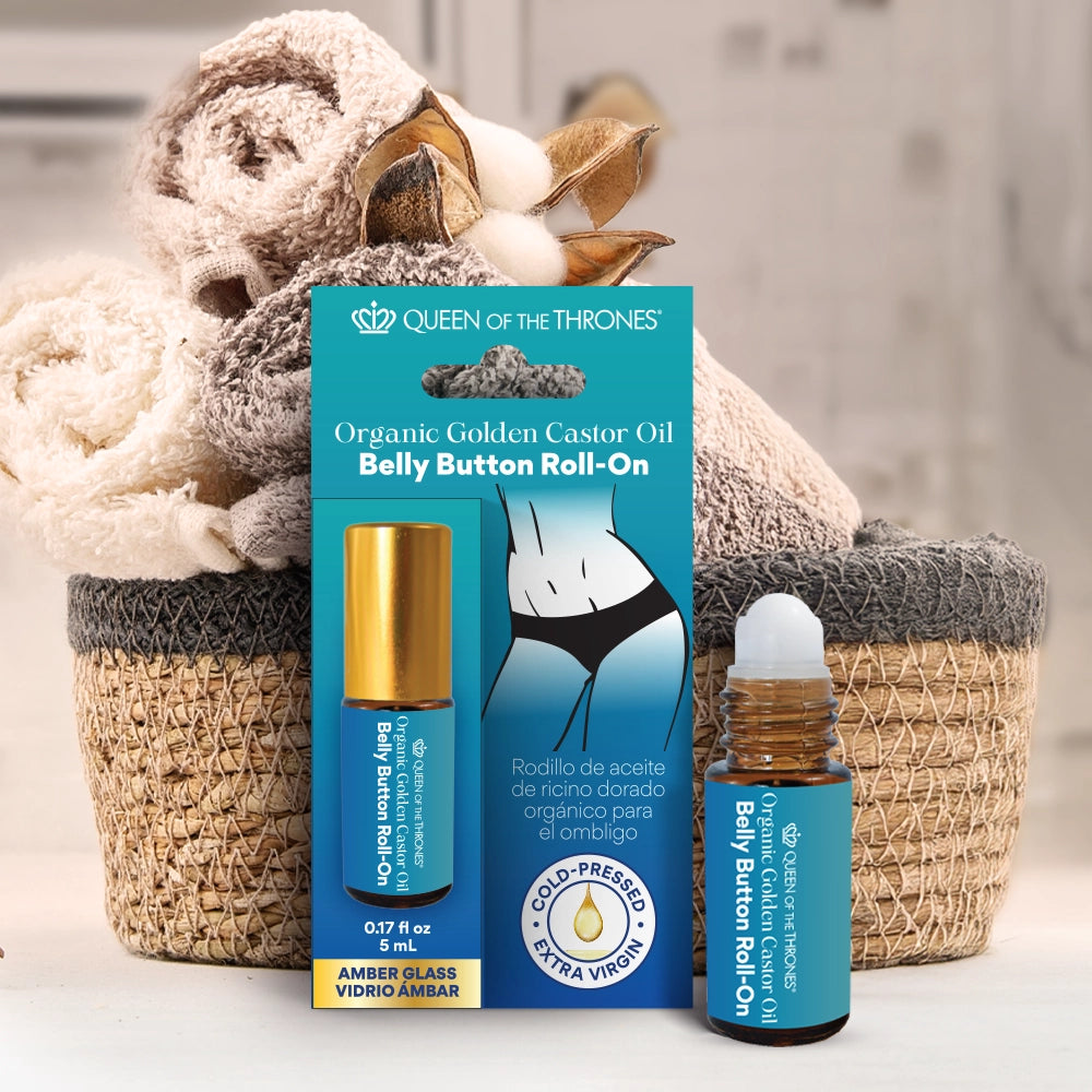 Organic Golden Castor Oil Belly Button Roll-On 0.17oz