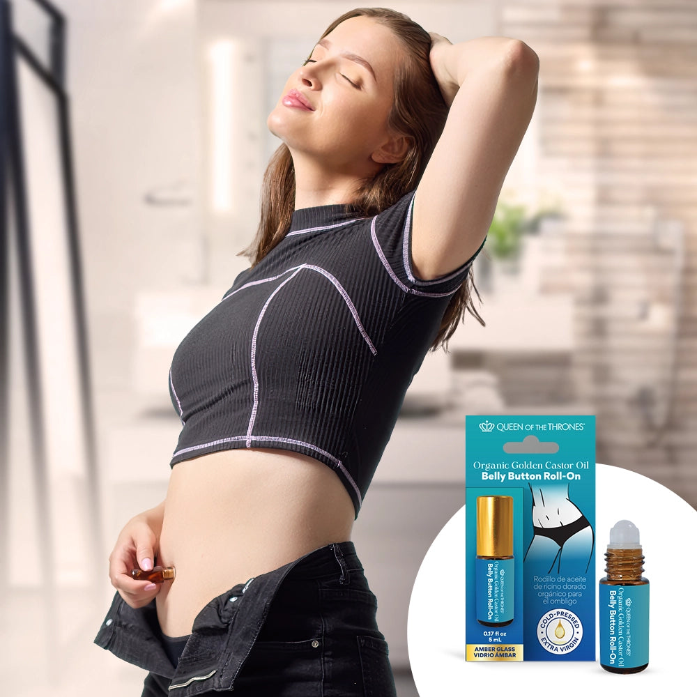 Organic Golden Castor Oil Belly Button Roll-On 0.17oz