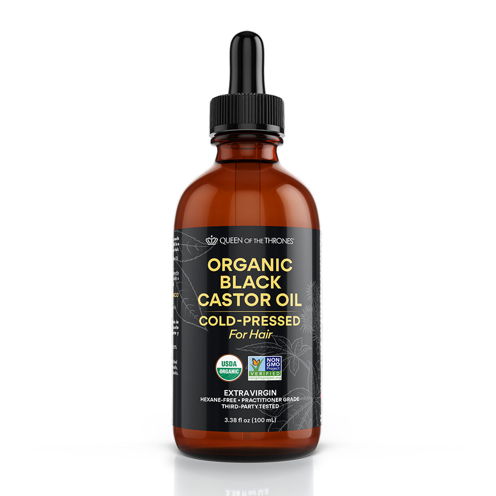 Organic Black Castor Oil for Hair 3.38 oz