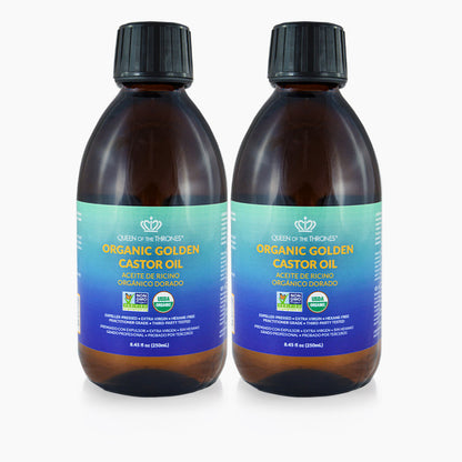 Organic Golden Castor Oil 8.45oz (2x 8.45oz Bottles)