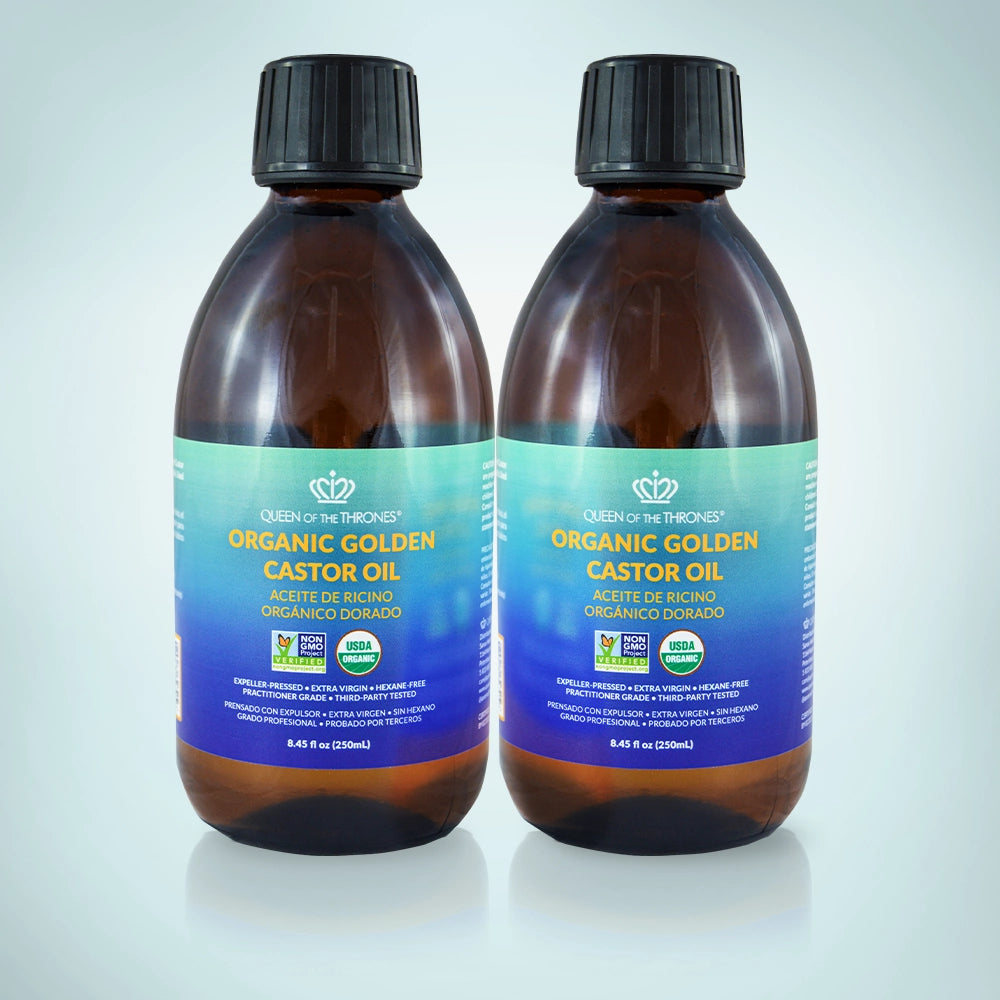 Organic Golden Castor Oil 8.45oz (2x 8.45oz Bottles)