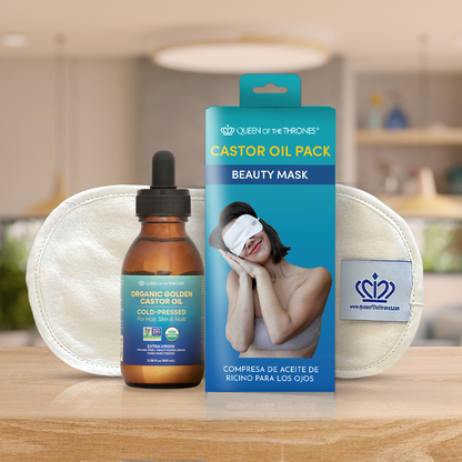 Kit de Compresas de Aceite de Ricino para los Ojos