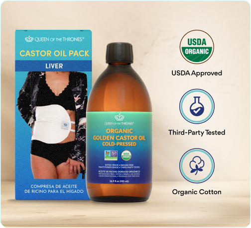 Castor Oil Pack Bundle for Liver
