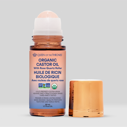 Castor Oil Rose Quartz Roll-On