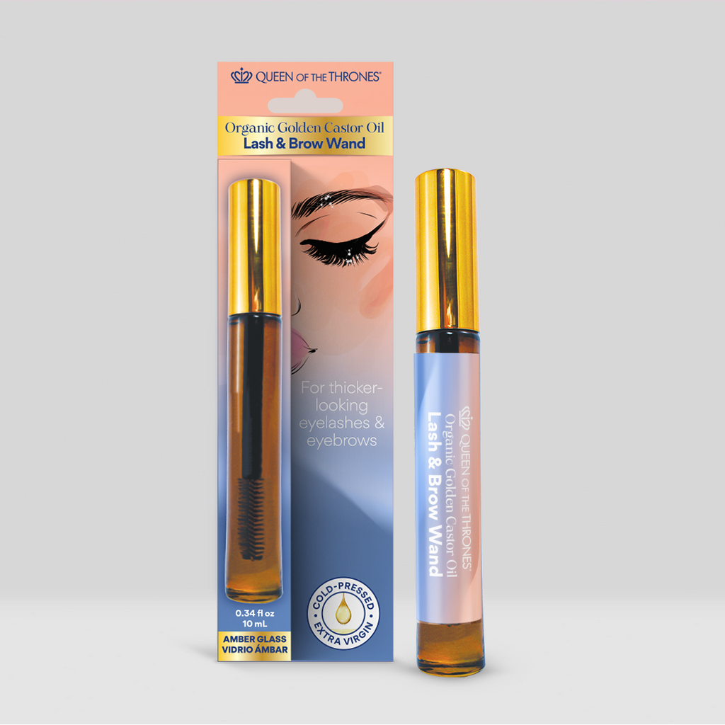 Organic Golden Castor Oil Lash & Brow Glass Wand 0.34 fl oz