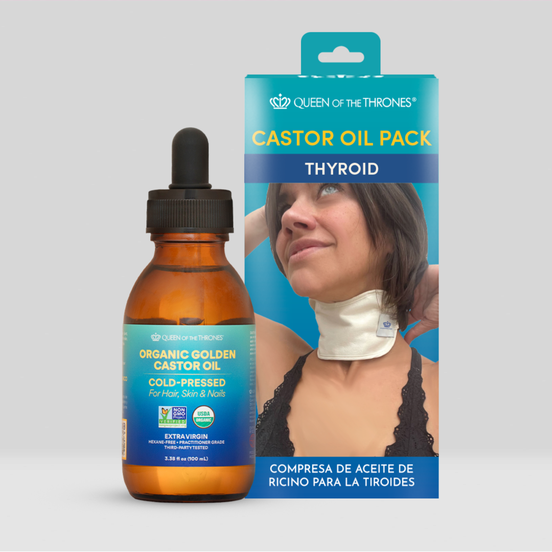 Castor Oil Pack Bundle for Thyroid