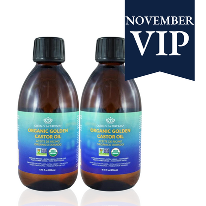 2 x Organic Golden Castor Oil 8.45oz (VIP)