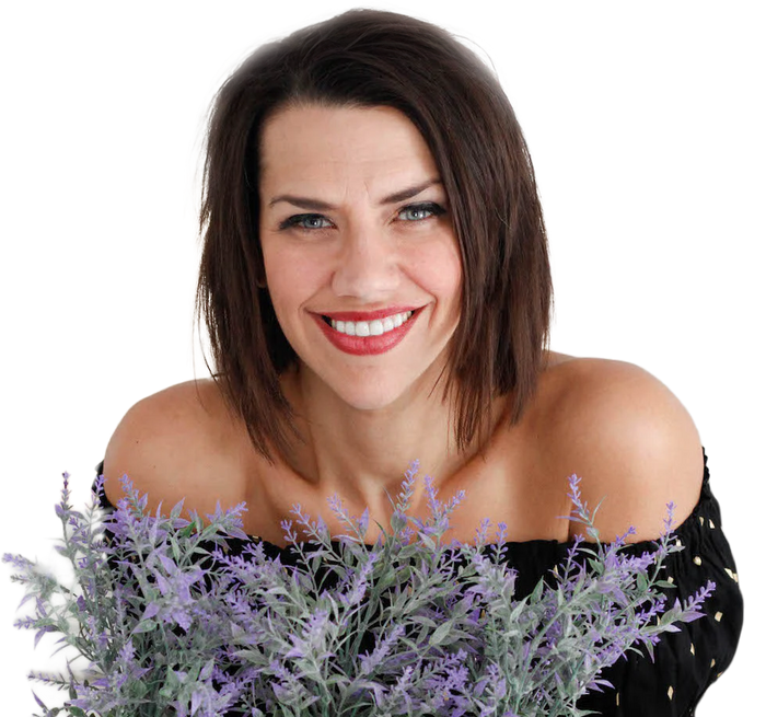 Woman sitting in a calm meditation pose