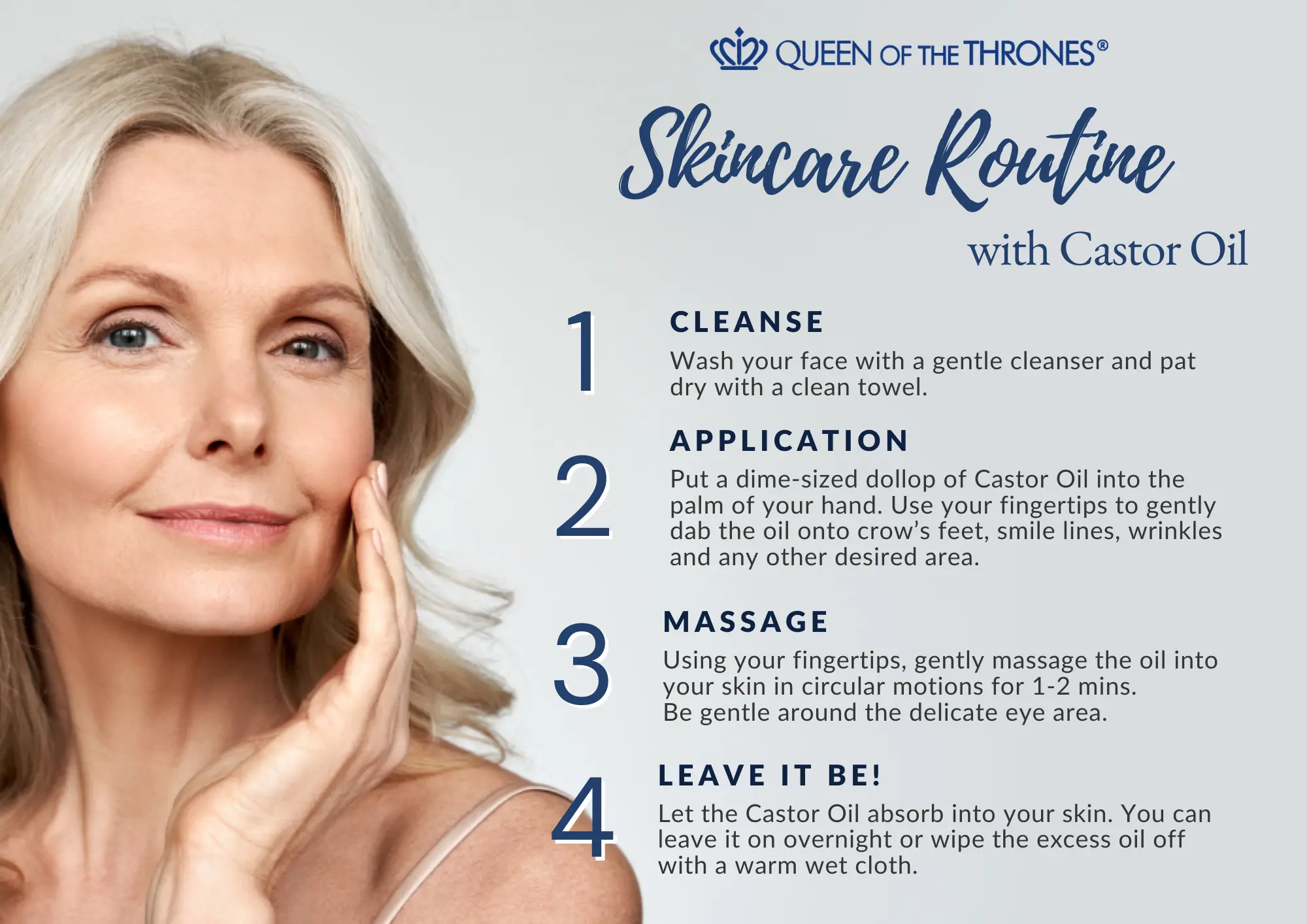 Queen of the Thrones Castor oil skin care routine