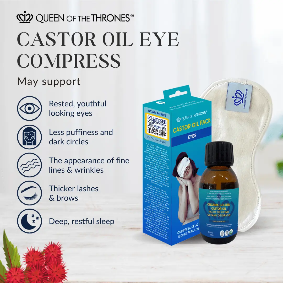 Castor Oil Eye Compress by Queen of the Thrones