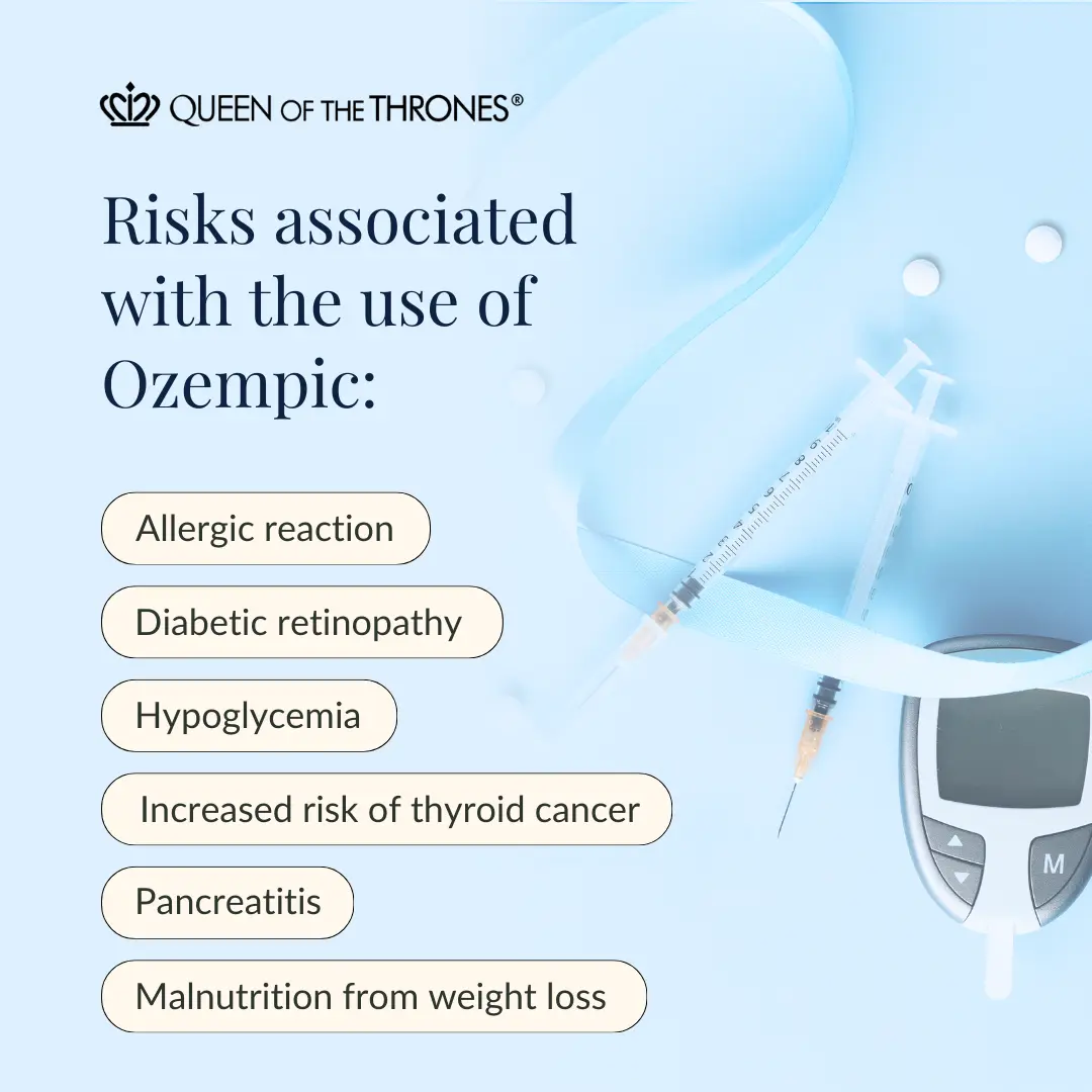 Risks associated-with the use of Ozempic by Queen of the Thrones