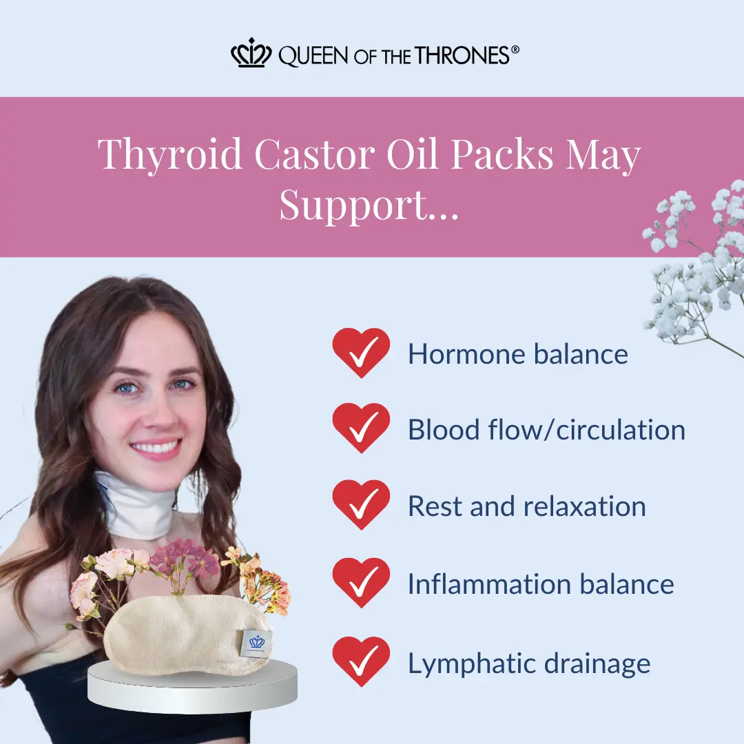 Queen of the Thrones Thyroid Packs May Support these conditions