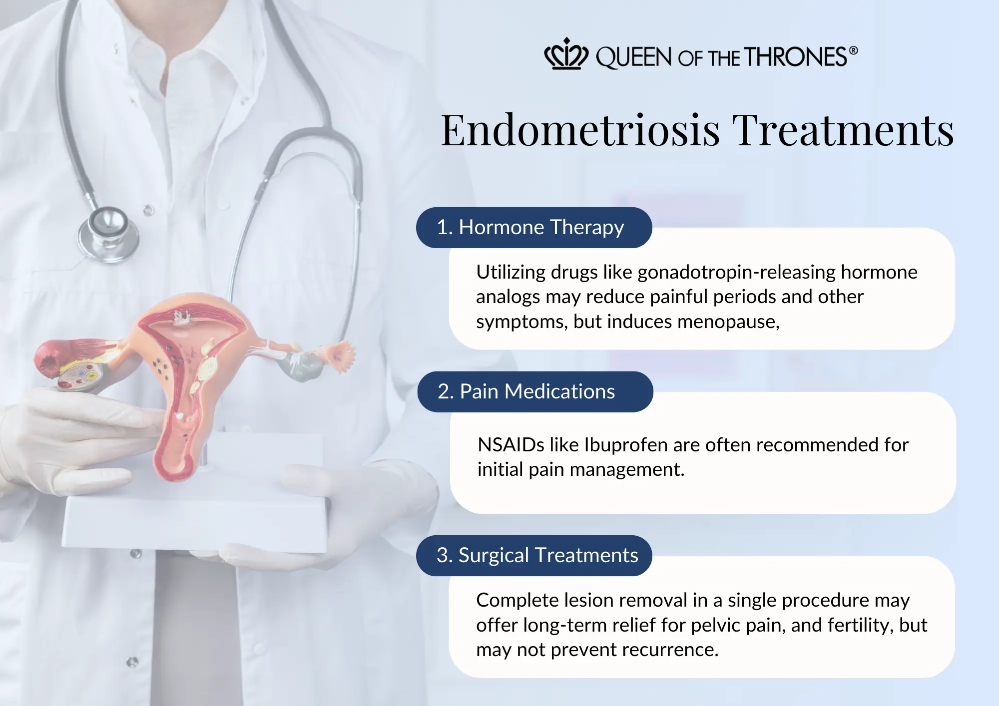 Endometriosis treatments by Queen of the Thrones