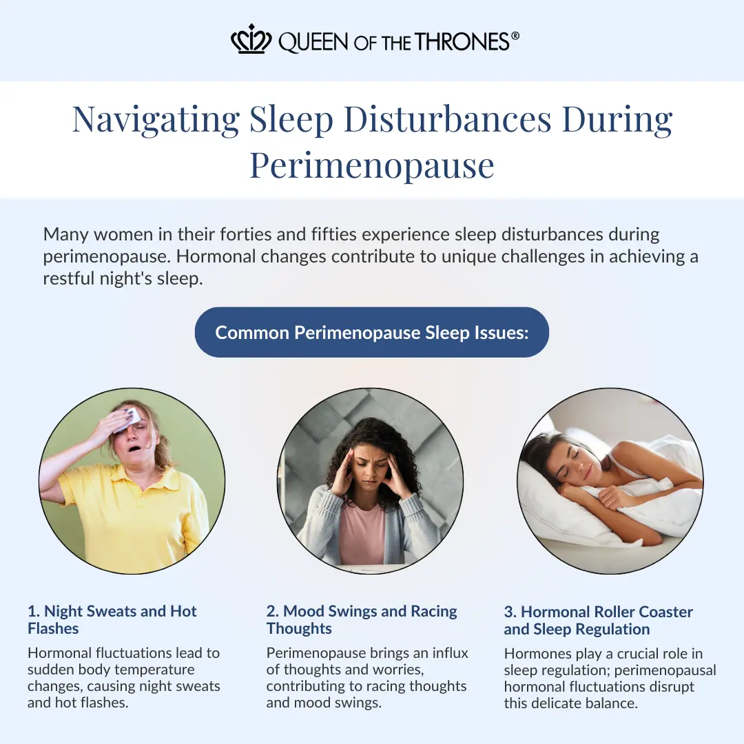 Navigating sleep disturbances during menopause by Queen of the Thrones