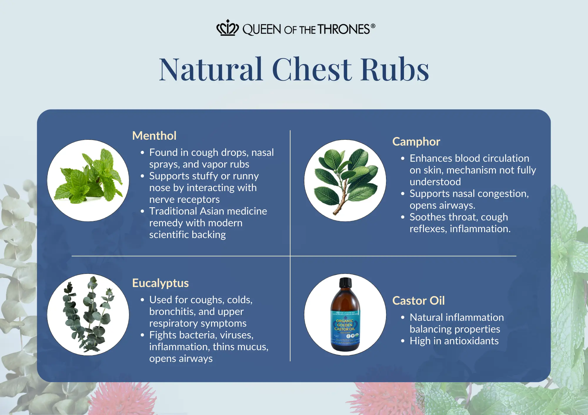 Natural chest rubs by Queen of the Thrones