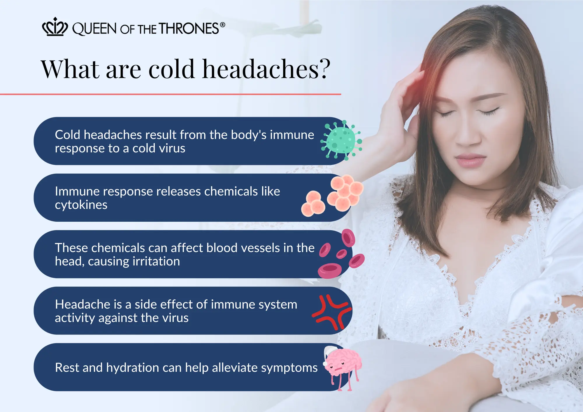 What are cold headaches by Queen of the Thornes